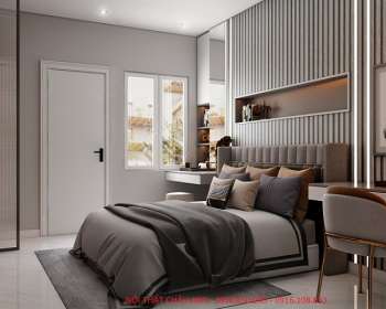 Thiết kế phòng ngủ master phong cách hiện đại 2023